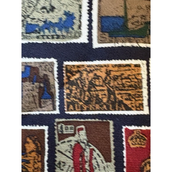 Men's Necktie Lot Of 4 Tabasco, Candy Hearts, Stamps & Footballs All Over Print - Picture 2 of 16